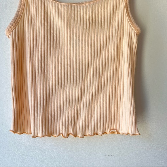 Old Navy Ribbed Peach Tank Top Women’s Medium Stretch Cami Basic Summer Layer - Picture 2 of 9